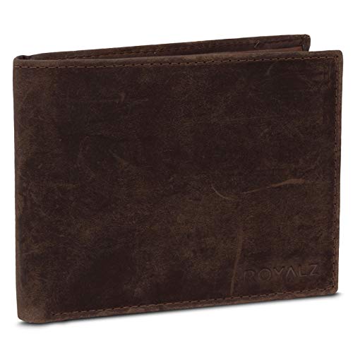 ROYALZ Portafoglio Noble Classico da Uomo in Vera