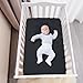 david's kids 2 Pack Waterproof Mini Crib Mattress Protector, Fit Pack N Play, Playard and Mini Crib Mattresses, Ultra Soft Breathable Pad Cover for Boys Girls Neutral, Black