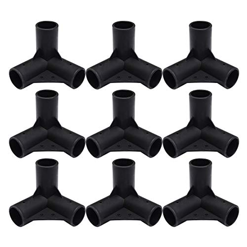 Cabilock 10Pcs Pvc Apropiado Codo Construir 3 Vías Pvc Marco de Invernadero...