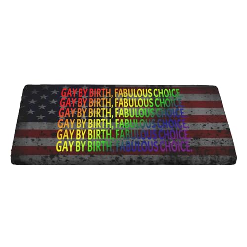 Gay by Birth, Fabulous by Choice Premium 4ft Square Elastic Edged Table Cover Easy-Care Oil-Repellent