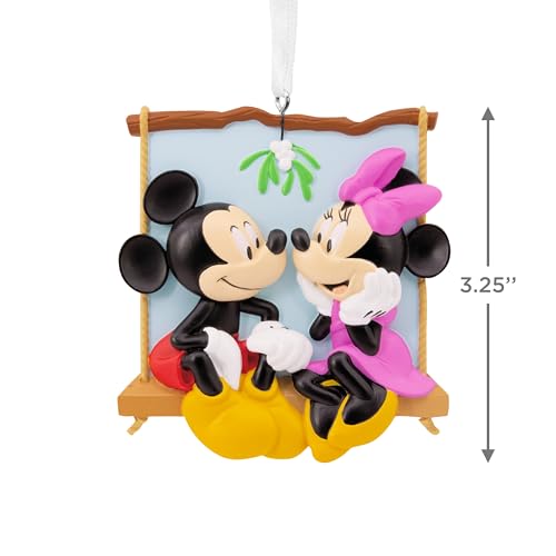 Hallmark Disney Mickey and Minnie on Swing Christmas Ornament