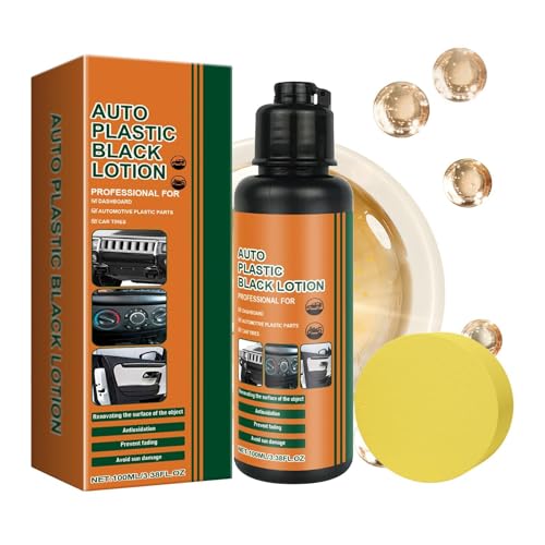 Jingmiger Restaurador de molduras negras para automóviles | 100ml Acondicionador para detallado interior - Renovador De Molduras Negras Automóvil - para SUV sedán camioneta salpicadero panel de puerta