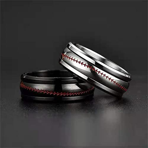 Image of PAMTIER Unisex Spinner Unique NBA Basketball Ring | Stainless Steel, Outdoor Sport Band, Charming Jewelry