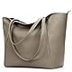 KALIDI Handtasche Damen Shopper Tasche Tote Bag PU Leder Große Schultertasche mit Reißverschluss für Arbeit,Einkauf，Schule