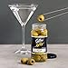 Collins Pitted Olives Popular Garnish for Cocktails, Dirty Martinis, Salads, Cheese Trays, Charcuterie, Snacks, 4oz, Black