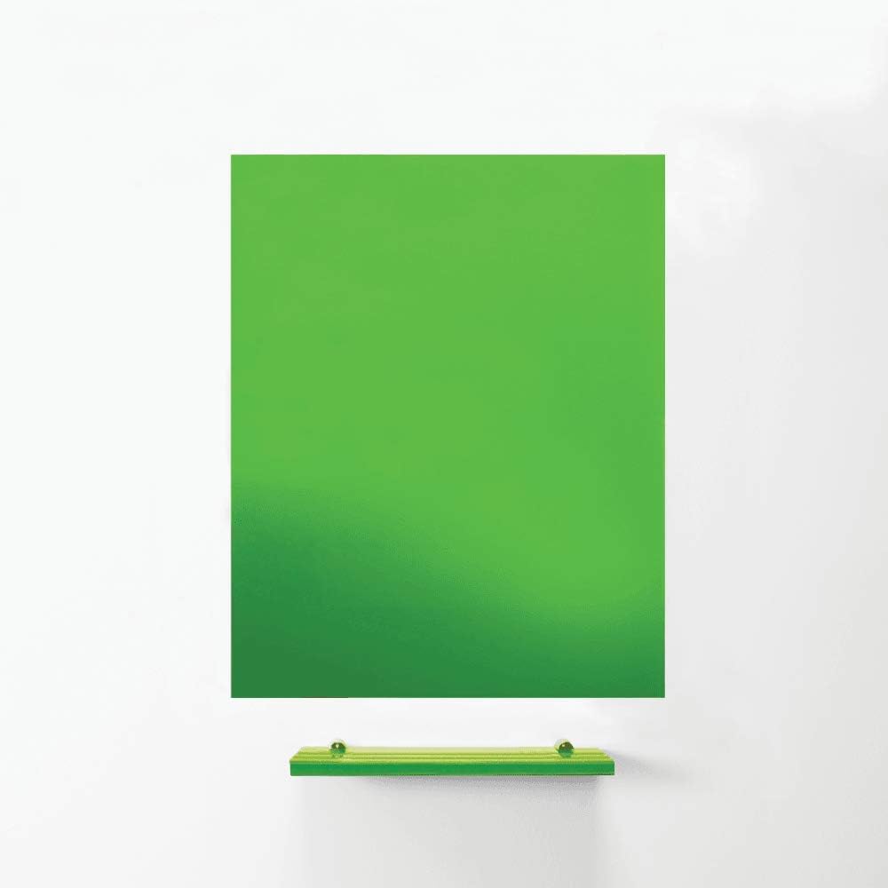 Tablero de Toallita de Vidrio Magnético Magniplan Para Oficina, Sala de Reuniones, Aula, Oficina en Casa, Sala de Juegos Y Dormitorio - 900mm x 600mm - Verde