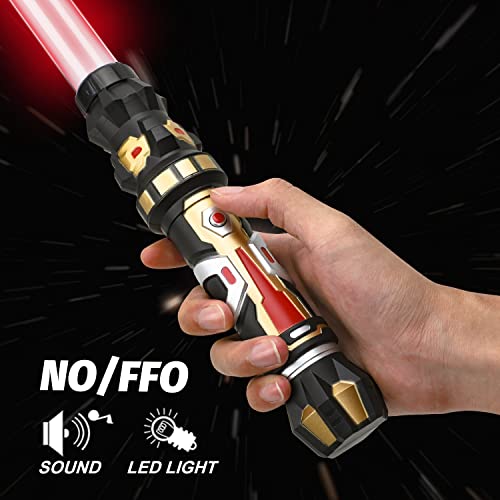 Image of TOY Life Light Up Saber 2 Pack Light up Saber for Kids Extendable Light Up Toy Sword for Kids Lightsavers with Motion Sensitive FX Sound Dark Saber for Adults Kids Halloween Dress Up Parties Gifts