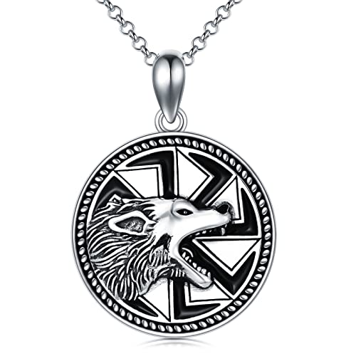 Collier pendentif loup en argent, symbole de force et de liberté pour femme