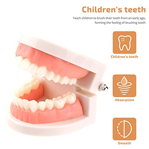Image of STOBOK Kids Toothbrush Set Montessori Teeth Brushing Toy with Wooden Brushes and Tray Educational Practical Life Model for Toddlers Preschool