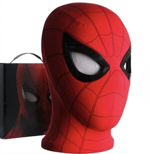 VEXA Spider Hero Mechanical Eyes Homecoming Mask - Super Hero Full Mask Moving Lenses Cosplay Wearable Prop