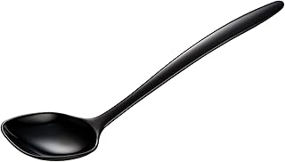 Gourmac Hutzler 12 Inch Melamine Spoon, Black