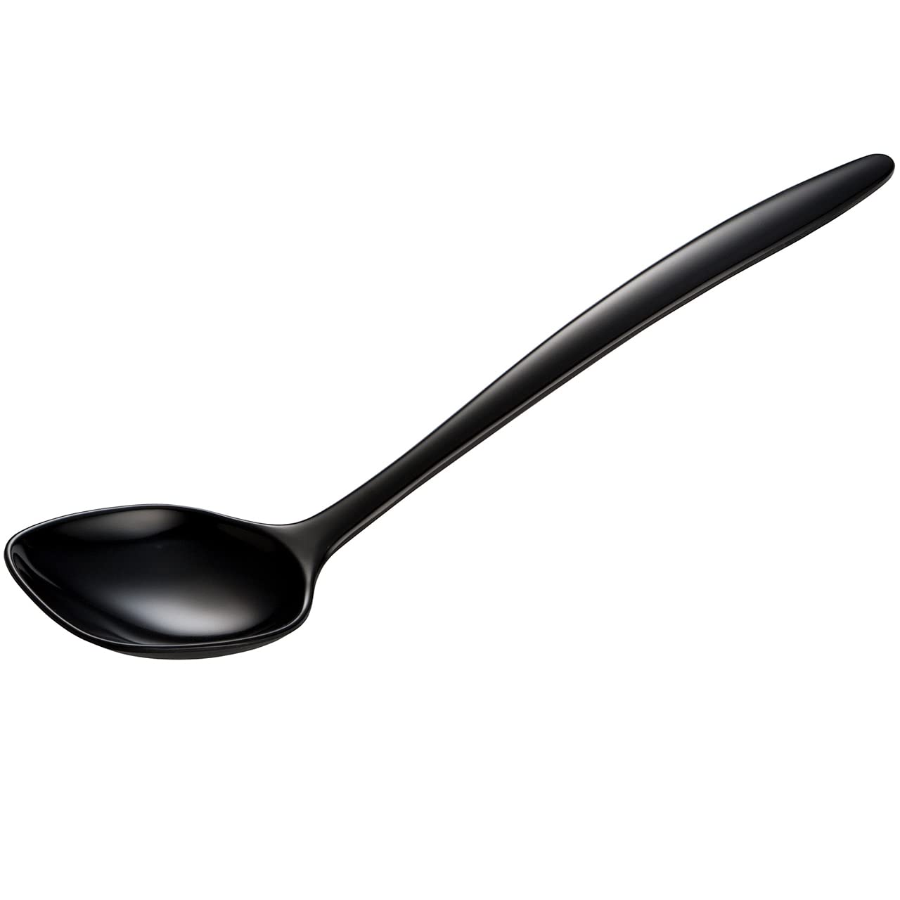 Gourmac Hutzler - Cuchara de melamina de 12 pulgadas, color negro