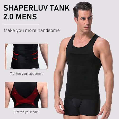 Shaperluv for Men, 2025 New Shaperluv Tank 2.0 Mens, Shaper Luv Tank for Men Big and Tall, Male Compression Shirt4