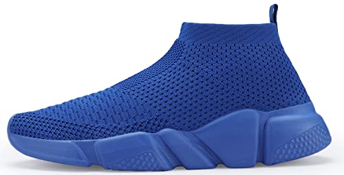 Image of Santiro Mens Walking Shoes Breathable Knit Slip On Sneakers Lightweight Athletic Gym Shoes