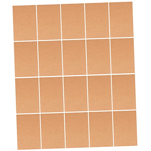 Cartes vierges en papier kraft lisse format postal pour messages DIY x200
