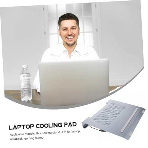 Base refrigerante para laptop con doble ventilador y elevación miniatura 6