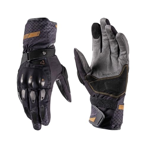 Gant ADV Subzero 5.5 Leatt Noir Mat et Gris en Taille M pour Moto