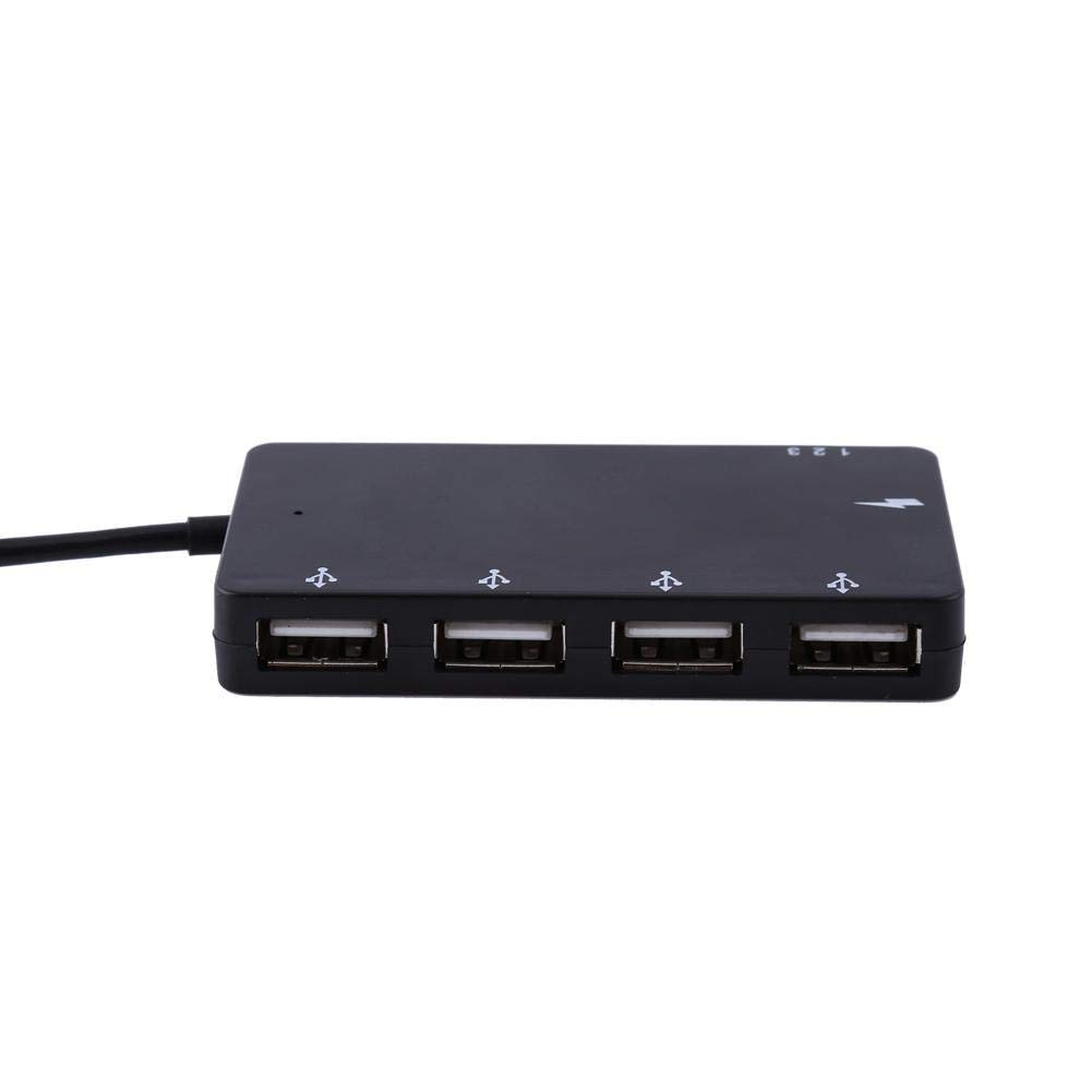 4-portowy koncentrator Micro USB Ładowarka HUB USB 2.0 Przedłużacz OTG Kabel do ładowania Adapter do rączki do gier, wtyczka USB do gniazda micro USB do smartfona i tabletu