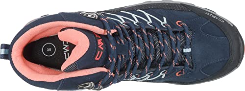 CMP Rigel Mid Trekking- & Wanderhalbschuhe Damen, Blau (B.Blue-Giada-Peach 92ad), 39 EU, 3Q12946