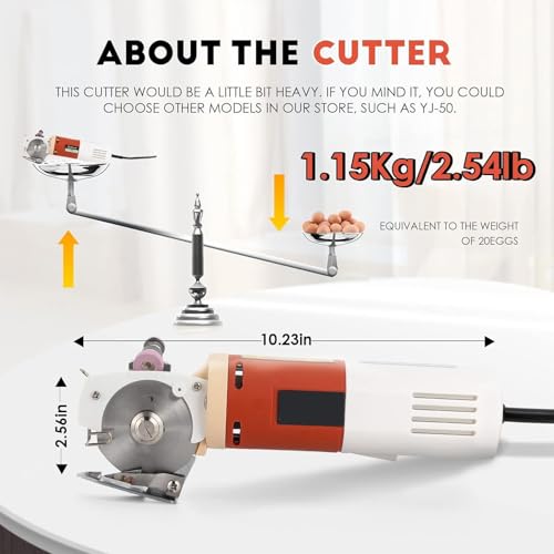 Ciseaux de tissu électriques auto-affûtants capacité 22 mm - 6
