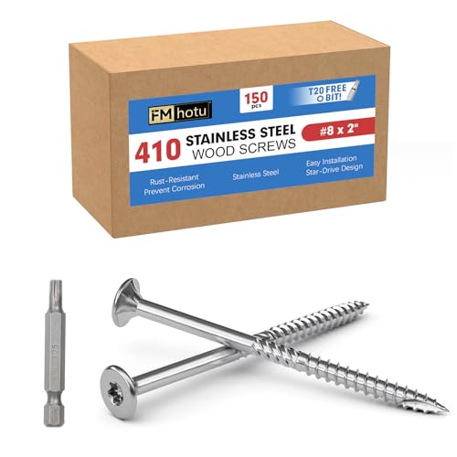 FMhotu #8 x 2 410 Stainless Steel Deck Screws