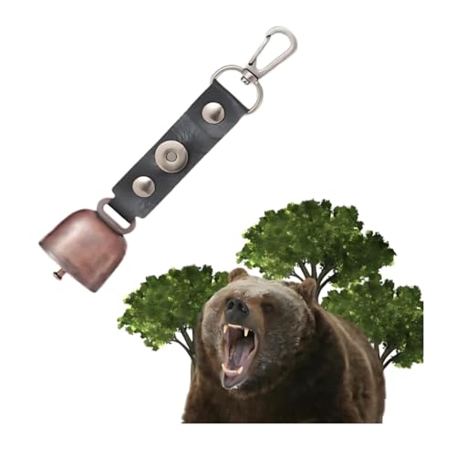 熊鈴 熊よけ鈴 消音機能付き 小型 軽量 熊よけベル 熊よけグッズ 登山 鈴 （ブラック）のサムネイル