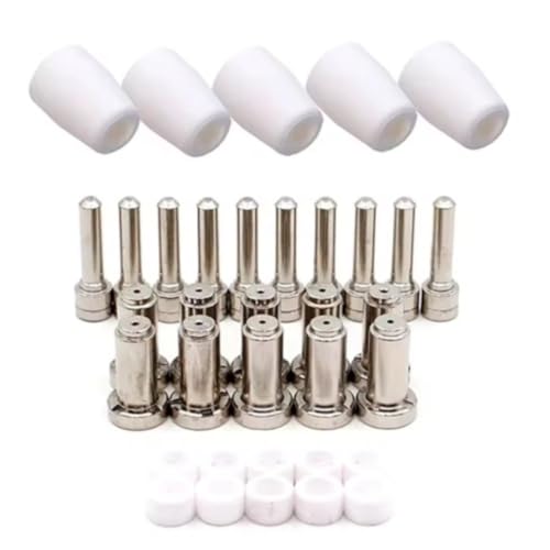 PT-31XT Plasma Electrode 20860 21008 20861 Nozzle 30A 40A 50A 20860 Swirl Ring Shield Cup Plasma Torch Welding Equipment Accessories QIANGHAN (35Pcs, 50A)