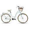 Goetze Style Vintage retro stadsfiets voor dames, Hollandse fiets, 26 inch aluminium wielen, 1 versnelling zonder…