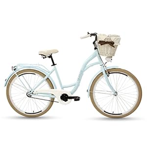 Goetze Style Vintage retro stadsfiets voor dames, Hollandse fiets, 26 inch aluminium wielen, 1 versnelling zonder…