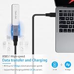 Poyiccot 10Gbps USB Une femme à USB C Adaptateur femelle, Type C à Type A Convertisseur bidirectionnel (Type C 3.1 Gen2) Compatible avec iPhone, MacBook Pro, Ordinateur portable, paquet de 2