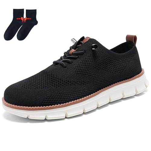 Comfofeet Ultra Comfortable Orthopedic Shoes, Breeze Mens Casual Fashion Walking Mesh Sneakers, Anti-Slip Sole, Removable Insole