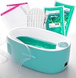 Baño de Parafina para Manos y Pies de Boston Tech® | Alivio del Dolor Muscular y Artritis | Hidrata, Suaviza y Revitaliza tu Piel | Capacidad 5L + 2 Bloques de Cera (900g) + Accesorios Premium