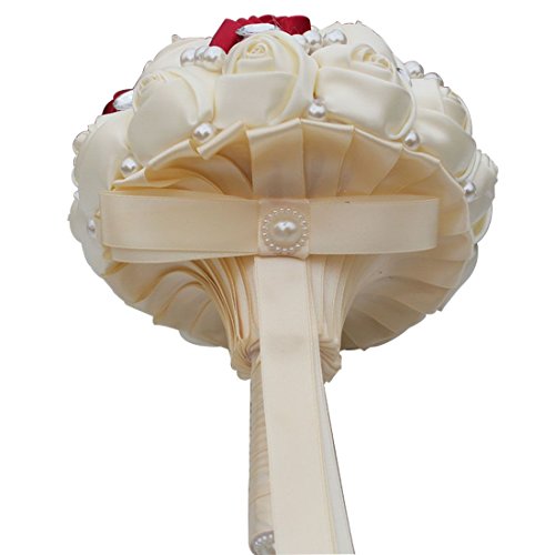 Fouriding Romantico Bouquet da Sposa Nozze Strass