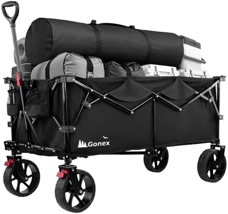 Gonex 48''L Collapsible Foldable Heavy Duty Oversized Wagon with ...