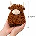 LEISURE ARTS Crochet Kit Amigurumi Highland Cow, Brown, Crochet Kit Beginners, Beginner for Adults, Animal Kit, Kits for Beginners