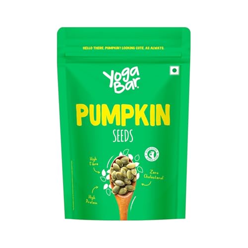 Image of Yogabar Organic Pumpkin Seeds 1kg (500g*2, Pack of 2) | Rich in Omega-3 & Antioxidants | Supports Skin Health, Gut Health & Weight Management | Superfood for Healthy Eating