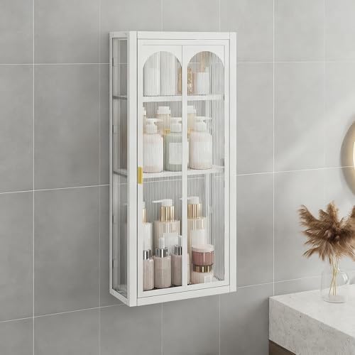 Wall-Mounted Display Cabinet with Door for Cactus Storage - Ideal for Kitchen, Bathroom, Bedroom, and Living Room Decor, Space-Saving Solution, Stylish Organization