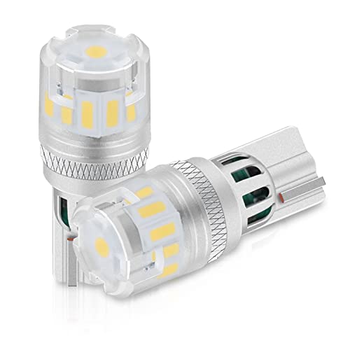 XELORD T10 W5W LED Bombilla Blanco 6000K 194 168 2825 DC12V (2 Piezas)