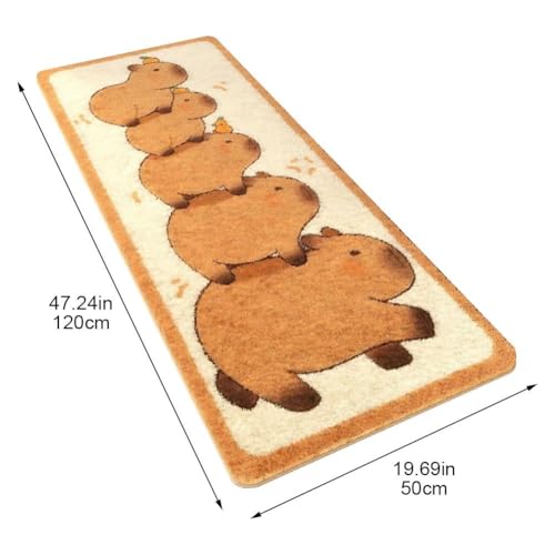 Alfombra de área de capibara Dianzan para llenar de alegría y calidez tu hogar 4