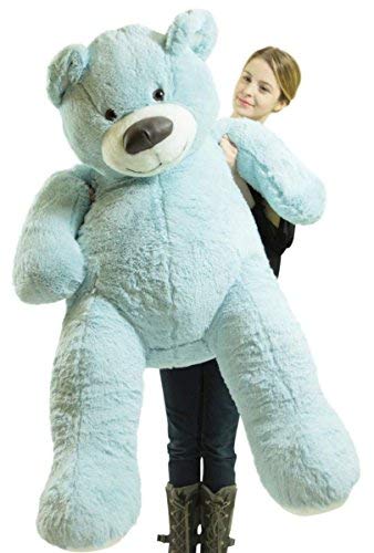 Big Plush American Made Giant Blue 5 Foot Teddy Bear Soft 60 Inches 5 Feet Tall #TOP7