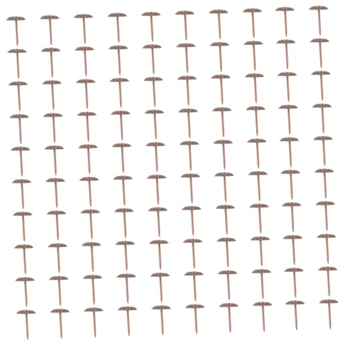SEWACC 300pcs Red Bronze Bubble Nails Sturdy Upholstery Tacks for Furniture Decor Wall Hanging