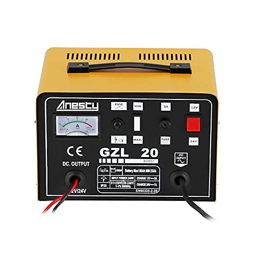 Car Battery Charger, 12V/24V 20A 20Amp Heavy Duty Battery Charger, Ideal for Various Vehicle Cars Vans Tractors Lead-acid Batteries - 2