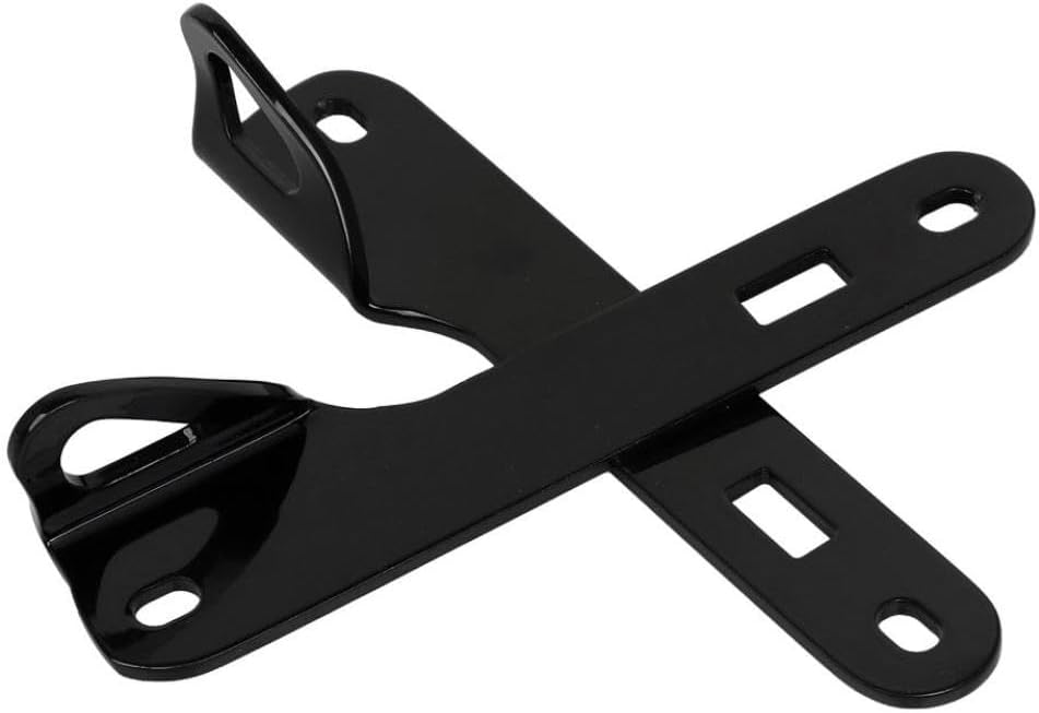 Motorcycle Gloss Black Fork Anchor Point Tie Down Brackets Compatible with Electra Street 2014 2015 2016 2017 2018 2019 2020 2021 2022 2023