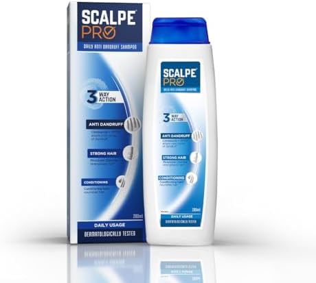 Scalpe Pro Daily Anti-Dandruff Shampoo | Removes Dandruff from Source | Prevents Itching & Irritation | Scalpe Science | Climbazole Formulation | Dermatologically Tested | For Women & Men | 200ml
