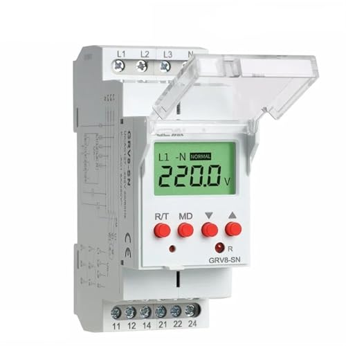 Relais triphasé GRV8-S 8A 2SPD pour tableau électrique et contrôle de tension GRV8-SN