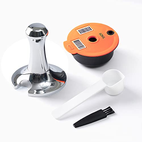 Benfuchen capsules de café réutilisables Pod 60/200/220ml Filtre à café rechargeable et Tamper pour machine Bosch Tassimo (60ML Capsule Pod & Tamper)