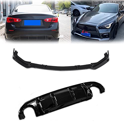 Lame avant et diffuseur arrière Infiniti Q50 Sport pour masquer et éviter les rayures bas de caisse