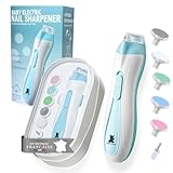 Hello Hippo - Lime à Ongles Électrique Bébé | Sécurité et Hygiène Dès la Naissance | 4 Vitesses & 6 Têtes de Limage | Accessoire de Puériculture Pratique