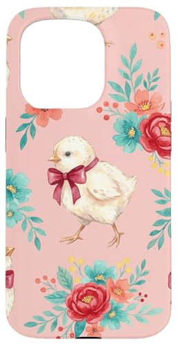 Baby Chicks Cottagecore Farm �t �t���[�����O���t�B�b�N �X�}�z�P�[�X iPhone 15 Pro �p