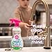 Dapple Baby Bottle & Dish Foaming Power Spray, Hypoallergenic Dish Soap for Baby Bottles, Powered by Plants, Fragrance Free, 16.9 Fl Oz (Pack of 2)